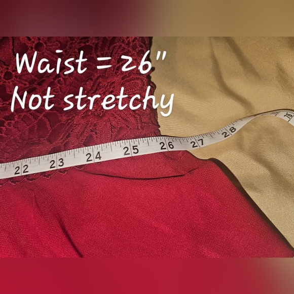 NBW Size 4 Red PAIGE dress with lace up back by Two Sisters Label - Picture 8 of 10